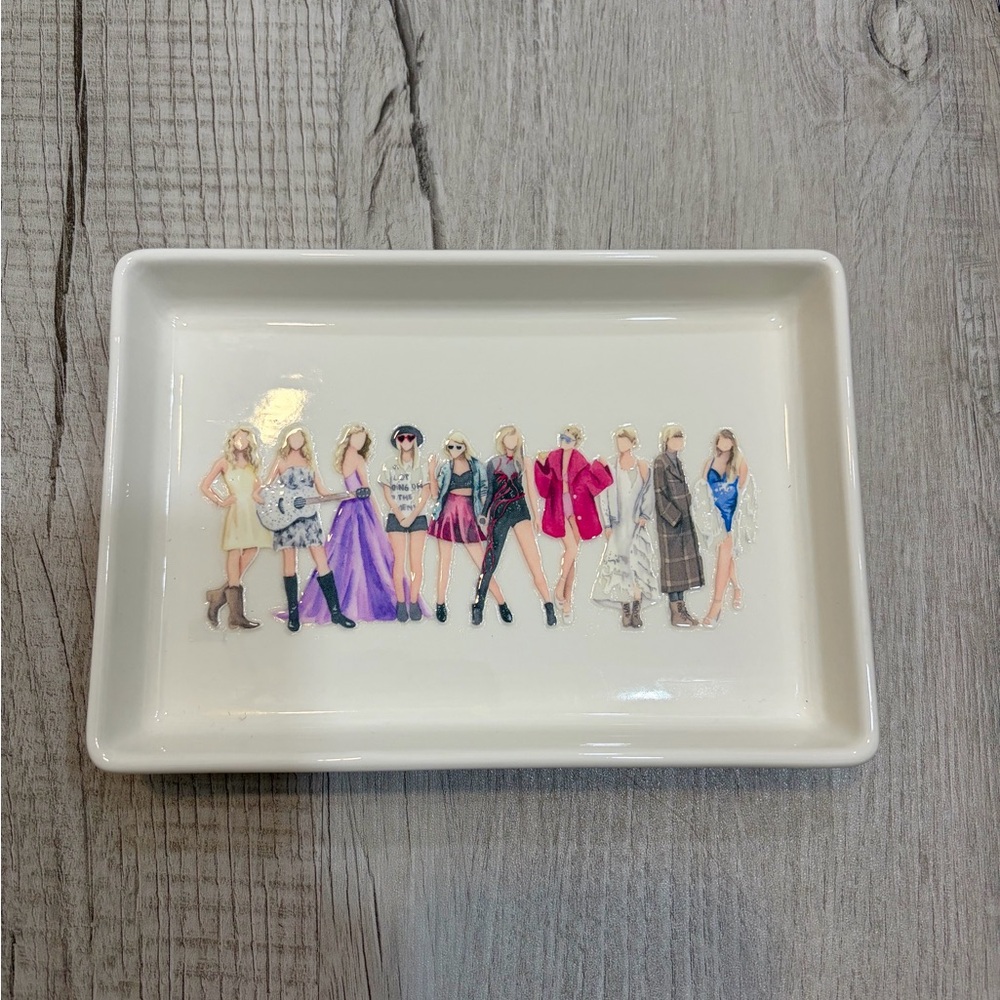 Taylor Swift Eras Trinket Ceramic Tray Jewelry Holder